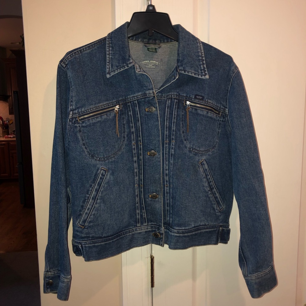 Lauren Jeans Company by Ralph Lauren Women’s Denim Jean Jacket Size Medium